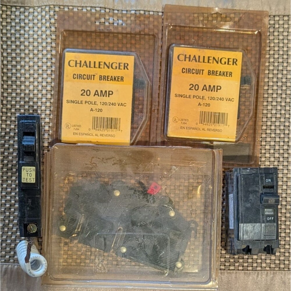 5‑Breaker Lot Parts Only – Mixed Challenger / Compensated Electric As‑Is
